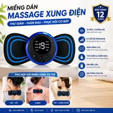 [ Mẫu Mới ] Máy Massage Mini Đa Năng - Miếng Dán Mát-Xa Thư Giãn 8 Kiểu mát-xa - BH 6T