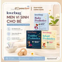 Men vi sinh LOVEBUG Probiotics bổ sung lợi khuẩn, hỗ trợ hấp thu cho bé từ 0m+
