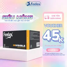 Bao cao su siêu mỏng Feelex kéo dài thời gian, ôm sát, chân thật, nhiều gel bôi trơn giảm ma sát