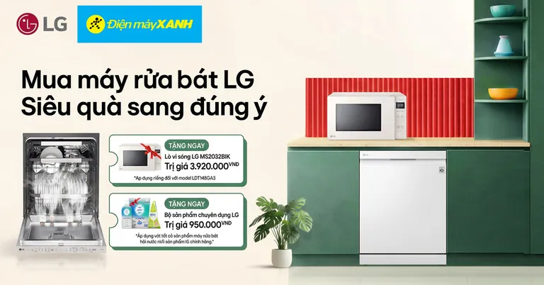 Khuyến Mãi LG Máy Rửa Chén QuadWash – Siêu Quà Sang Q2/2026
