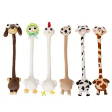 Cổ Dài 40cm Đồ Chơi Hoạt Hình Vui Nhộn Lợn, Mèo Con, Cừu, Gấu Bông Sang Trọng Túi Trang Trí Đồ Chơi Dễ Thương Quà Tặng