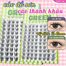 Mi Giả Cụm Cáo Hồ Ly Đồ Sơn , Cáo Thanh Khâu 10 Hàng K09 K10 Độ Dài 11-16mm GREEN Thủy Mi