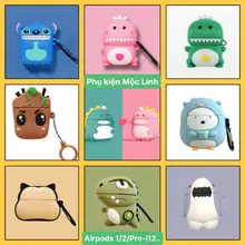☘️Tặng kèm móc treo☘️Case Airpod 1 2 Pro | Pro 2 2022 ...Vỏ bao bọc Khủng long đựng tai nghe không dây airpods Dragon