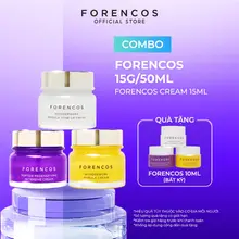 Combo 2 kem Dưỡng Ẩm Trắng Da, Chống Lão Hoá, Căng Bóng Và Trẻ Hoá FORENCOS Ban Ngày Và Ban Đêm 15g