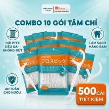 [Gói 50 chiếc] Tăm chỉ nha khoa CAO CẤP KIOSHI công nghệ NHẬT BẢN chứng nhận IOS an toàn tiện lợi