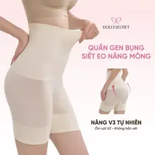 Quần Gen Bụng Siết Eo Nâng Mông DOLLY SECRET Quần Nịt Bụng Chống Cuộn Có 4 Nẹp Định Hình Q08