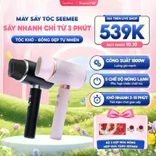 [GIÁ 539K TẠI LIVE SHOP] Máy Sấy Tóc Công Suất Lớn SEEMEE, Sấy Nhanh 3-10', 5 Chế Độ Nóng Lạnh, Tóc Bồng Đẹp LIS