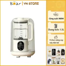 Máy Làm Sữa Hạt Đa Năng, Máy Ép Trái Cây, máy nấu sữa hạt, Máy làm sữa đậu nành Dung tích 1,5L
