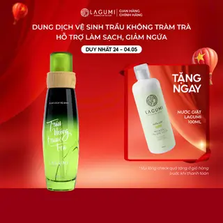 Dung Dịch Vệ Sinh Phụ Nữ Lagumi Trầu Không Tràm Trà Giảm Ngứa Khí Hư An Toàn Cho Cả Mẹ Bầu chai 100ml