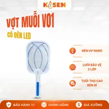 Vợt Muỗi Thông Minh KOSEN7 ,Bảo Hành 12 Tháng, 3 Lớp Lưới, Kèm Đèn Led.