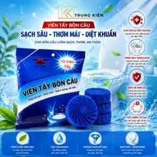 Combo 50 Viên Thả Bồn Cầu Khử Mùi Hương Chanh, Viên Tẩy Bồn Cầu Gói 10 Viên, Tẩy Sạch Mảng Bám Hiệu Quả
