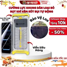 Kính cường lực iphone rút bụi chống nhìn trộm, trong MKING 11Promax 12 Pro 13 14 Plus 15 Promax 16 Pro max 17Promax Air