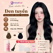 Thuốc Nhuộm Tóc Màu Đen Tuyền Minzihair - nhuộm đen phủ bạc Hạ Nền - Minzihair HCM