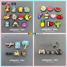 Sticker Charm/Dép Phụ Kiện Giày Hoa DIY Hoạt Hình Vui Nhộn Nút Giày Sandal Quyến Rũ Lỗ Trang Trí Giày