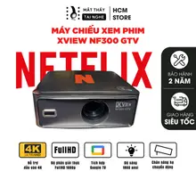 Xview NF300 GTV - Máy chiếu thông minh có NETFLIX chính chủ, GoogleTV - Độ nét Full HD - Độ sáng 1800 ansi