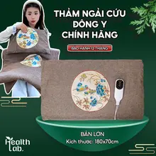 [Kích Thước 70x180cm] Thảm Ngải Cứu Đông Y Cao Cấp Hỗ Trợ Giảm Đau Mỏi Vay Gáy, Đau Nhức Xương Khớp Health Lab