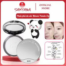 Phấn phủ nén MENOW Menglan Panda kiềm dầu, giữ tone vượt trội 21g (phiên bản gấu trúc)