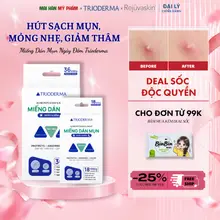 Miếng Dán Mụn Trioderma Ngày và Đêm Ngừa Thâm, Ngăn Ngừa Bụi Bẩn Làm Dịu Da 18 miếng và 36 miếng