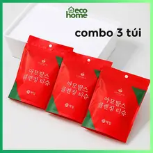 Combo 3 túi (60 viên)- Túi 20 Khăn Lau Mặt Du Lịch Dạng Viên Nén Dùng 1 Lần, Tiện Lợi