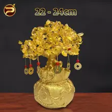 Cây Phát Tài Phát Lộc Đá Thạch Anh - Cóc (Thiềm Thừ), Vật Phẩm Phong Thủy