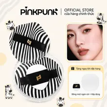Bông mút Pinkpunk Cute Miếng bông phấn 2 in 1 Powder Puff Air Cushion Kem mềm không hút kem nền, giúp đánh kem nền phấn phủ