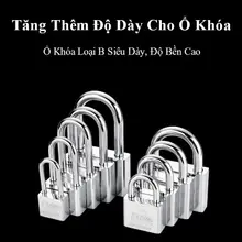 Ổ khóa INOX chống gỉ MJY khóa an toàn chống cắt bảo vệ vali du lịch nhà trọ kho hàng sử dụng bền bỉ