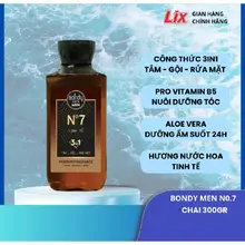 Dầu tắm gội 3IN1 (Tắm - Gội - Rửa mặt ) Bondy Care Men – Chăm sóc toàn diện, thể hiện phong cách phái mạnh chai 300ml