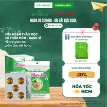 Viên ngậm thảo mộc ho Thiên Môn Dược Bình Đông dạng vỉ - Hỗ trợ giảm ho, giảm đau rát họng