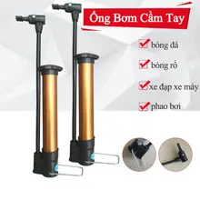 Bơm mini cầm tay, bơm bóng, phao hơi, bơm lốp xe đạp cỡ bé cầm theo tiện lợi