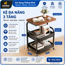 [THANH LÝ] Kệ xe đẩy 3 tầng có bánh di chuyển đa năng