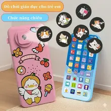 Đồ Chơi Điện Thoại Thông Minh 36 Phím Tiếng Việt Cho Bé - Có Máy Chiếu & Sạc Pin Type-C Cao Cấp