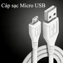 Hỗ trợ bán sỉ Dây sạc 1 mét Micro USB dùng cho các dòng Android (đời cũ) và các thiết bị khác có cổng sạc micro