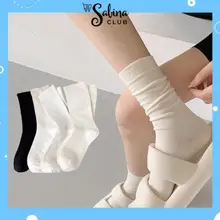 Set 5 Đôi Tất Cổ Cao, Vớ Cổ Cao Nữ Vải Cotton Co Giãn Thời Trang Hàn Quốc S2 ngocphanminhkhoi