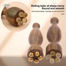 ELBBKG Gỗ Đàn Hương Xanh Dụng Cụ Massage Mặt Gua Sha Chăm Sóc Da Mặt Massage Stick Pods Hình Máy Mát Xa Mặt Vật Lý Dụng Cụ Mới