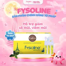 (Date T6/2027)Nước muối sinh lí Pháp FYSOLINE - Hỗ trợ kháng khuẩn, viêm mũi, sổ mũi cho bé - Vàng 20 ống x 5ml