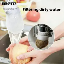 SEMATTI 10 / 20 / 50 Bộ Lọc Vòi, Đa Năng Với Bộ Lọc Vòi T-strap Cotton, Túi Lọc Nước Máy Dày Chống Bắn