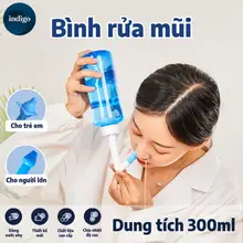 Bình rửa mũi Water Pulse 300ml, Muối rửa mũi xoang, van cấp khí hoàn toàn tự động, lưu lượng nước ổn định, dễ sử dụng