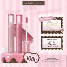 [Rom&nd x KOL] Son tint bóng căng mọng Romand Glasting Color Gloss 4g