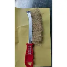 Sale giá rẻ Chổi đánh rỉ sắt bàn chải đồng cán đỏ cầm tay loại đẹp