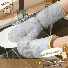 🔥HIGHVIEWLS🔥 Găng Tay Rửa Chén , Găng Tay Vệ Sinh Gia Đình Kéo Dài Công Việc Nhà Vệ Sinh, Bát Chải Dày Chống Thấm Nước Làm Sạch Găng Tay Bạc