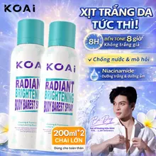 Xịt Dưỡng Da Sáng Mịn Koai 2 Chai – Dưỡng Ẩm, Che Phủ Tự Nhiên, Chống Nước Mồ Hôi