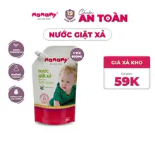 Nước giặt xả cho bé, nguồn gốc tự nhiên Mamamy an toàn, tiện lợi túi có vòi phiên bản mới