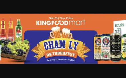 Kingfoodmart Chạm Ly Oktoberfest – Bia & Cider Từ 17.000Đ/Lon