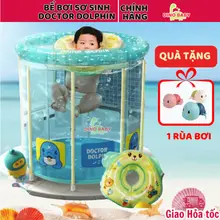 Bể bơi cho bé✅ TẶNG PHAO BƠI✅CHỐNG THẤM, bồn tắm xông hơi ngâm mình, bể bơi thành cao Doctor Dolphin,