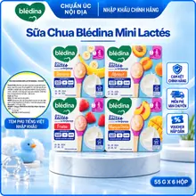 [Nhập khẩu 11/26] Sữa chua nguội Bledina Pháp đủ vị Xoài, Chuối, Dâu, Mơ, Date xa  - Vỉ 6 hộp