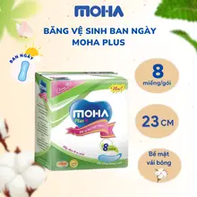 Băng vệ sinh không cánh MOHA công nghệ NANO kháng khuẩn an toàn cho da