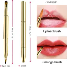 Cọ trang điểm thân kim loại hai đầu dùng cho tán son môi, tán kem che khuyết điểm COVERGIRL