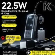Mẫu Mới 2026 Pin Sạc Dự Phòng 10000mAh Chính Hãng | Sạc Nhanh 22.5W | Mini Nhỏ Gọn | Chuẩn 3C | KS11