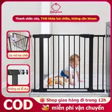 Thanh chắn cửa,Thanh chắn cầu thang,Chắn cầu thang an toàn cho bé KHÔNG khoan đục Khóa 2 chiều Dễ dàng lắp đặt