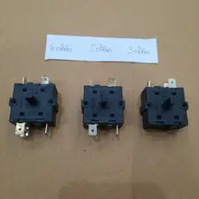 Công tắc quay vô cực 3 chân, 5 chân, 6 chân lắp cho quạt sưởi, quạt hơi nước, lò nướng